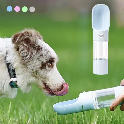 Portable Pet Water Bottle with Food Container 2 in 1 Pet Travel Bowl Puppy Dog Cat Outdoor Drinking Bottle Food Dispenser Feeder