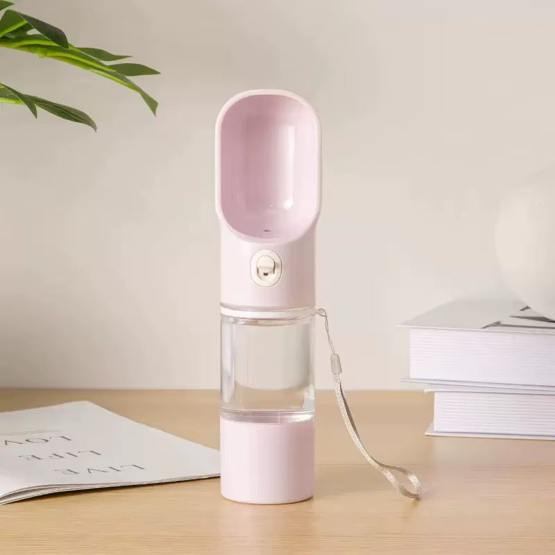 Portable Pet Water Bottle with Food Container 2 in 1 Pet Travel Bowl Puppy Dog Cat Outdoor Drinking Bottle Food Dispenser Feeder