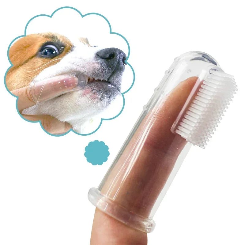 Cepillo Dental Suave para Perros y Gatos